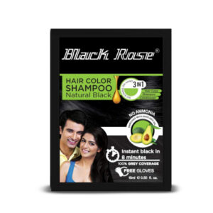 BLACK ROSE HAIR COLOUR SHAMPOO BLACK