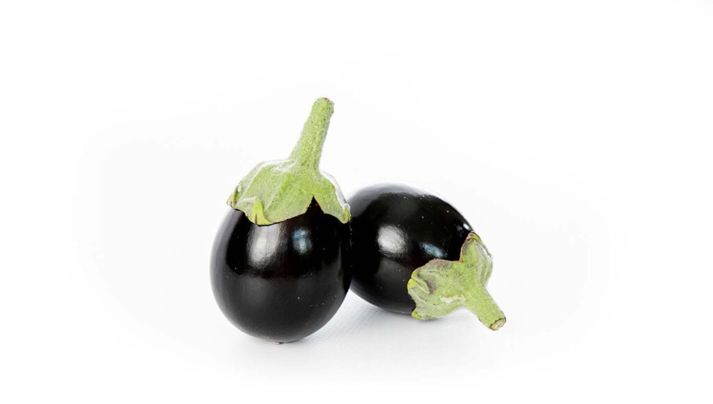 Aubergine small purple brinjal