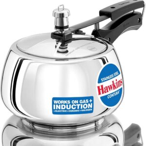 Hawkins Stainless Steel Pressure Cooker 3ltr (Gas & Induction)