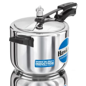 Hawkins Stainless Steel Pressure Cooker 5ltr (Gas & Induction)