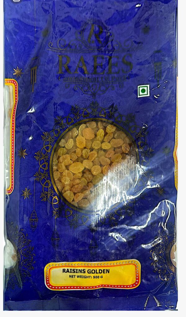 Raees Color Raees Golden Raisins 500gr - Little India