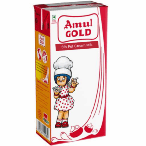 Amul Gold 6% full Cream Milk 1ltr
