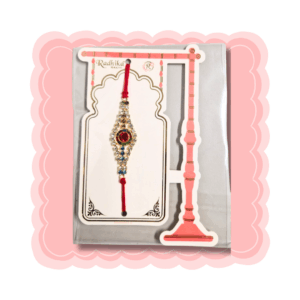 Designer Rakhi with Stones per piece