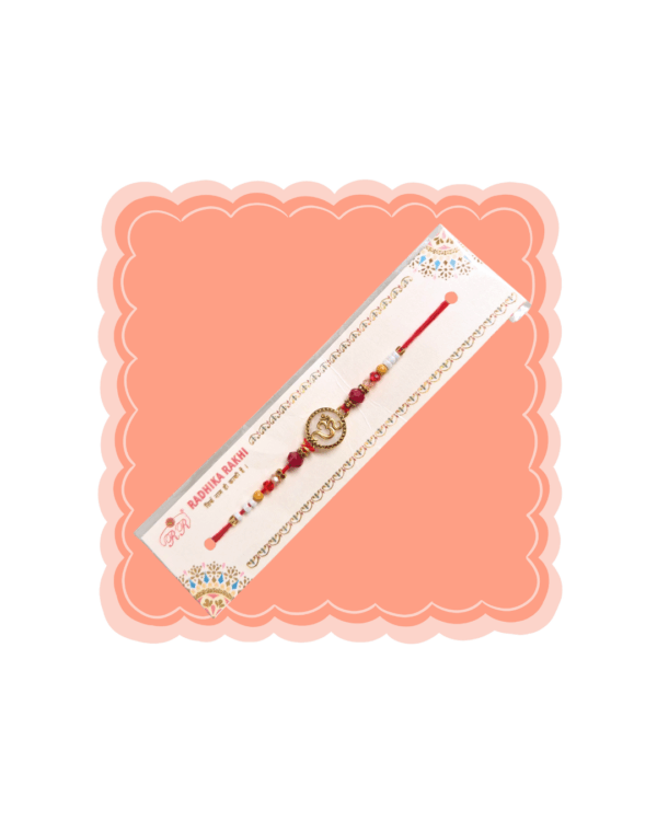 Om Beaded Rakhi per piece