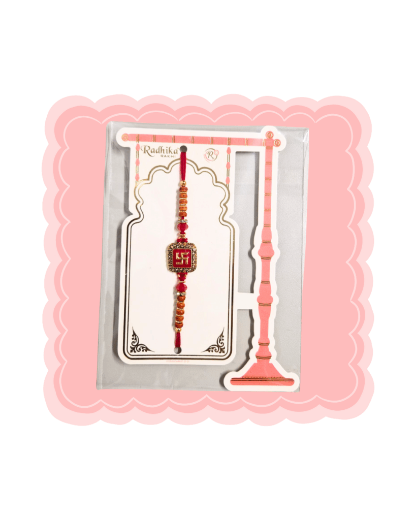 swastik rakhi for raksha bandhan