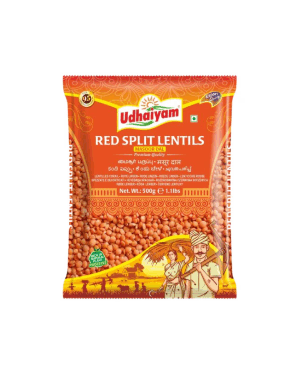 Udhaiyam Red Lentils 500gr