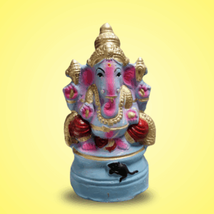 Ganesh eco-friendly Idol (Ganesh murti) - Blue colour - 8 inches