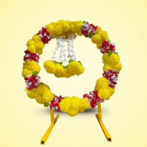 Ganesh Flower Decoration Backdrop
