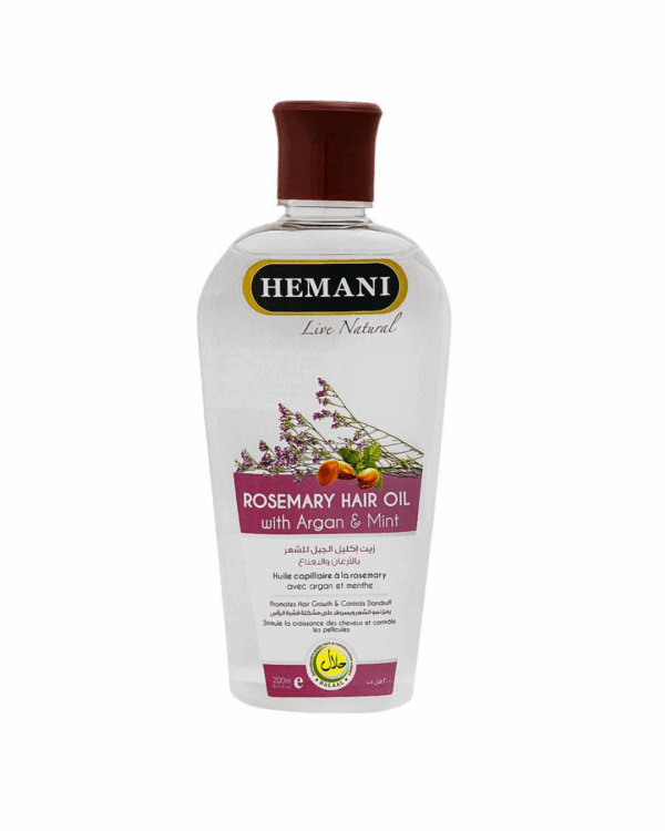Hemani Rosemary Hair Oil with Argan & Mint 200ml