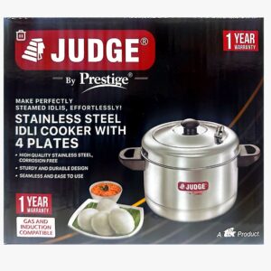PRESTIGE STEEL IDLI COOKER 4 PLATES(INDUCTION BASE)