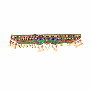 Beautiful Embroidered Mirror Work (Shree Ganeshaaya) Decoration Jhaalar