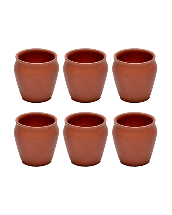 CLAY GLASS SET of 6