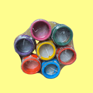 Diya Beautiful & Coloured Tray Set of 7