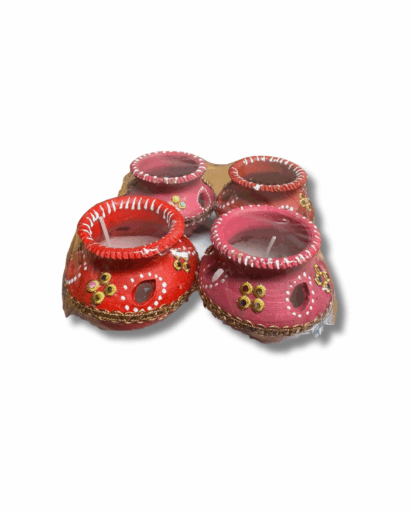 Diya Matki Tray set of 4 (TR 52)