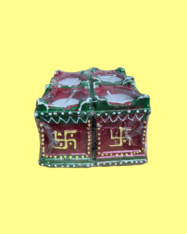 Diya Tulsi Tray set of 4 (TR 48)