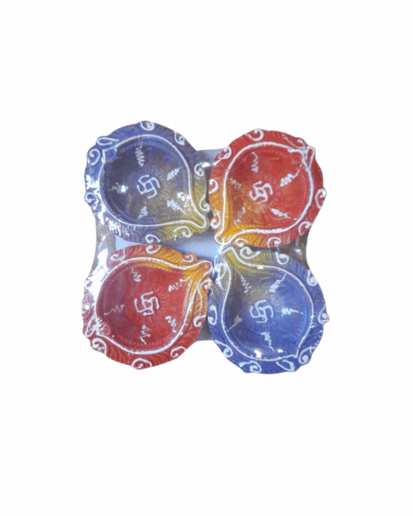 Diya fancy Tray set of 4 (TR55)