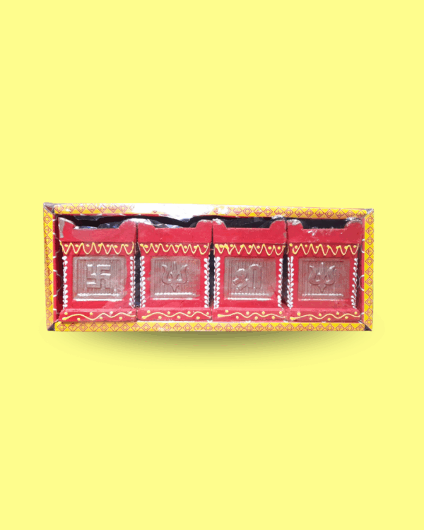Diya fancy Tulsi Box set of 4 (TR17)
