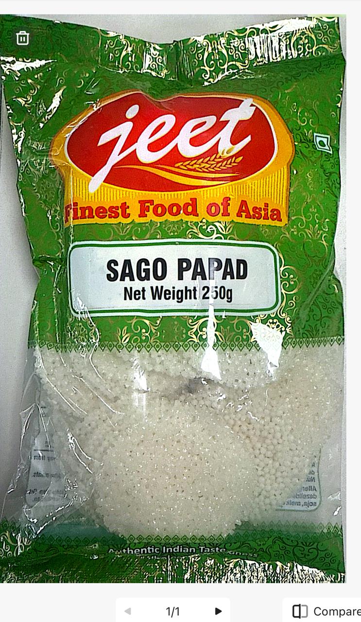 Jeet Sago Papad 250gr