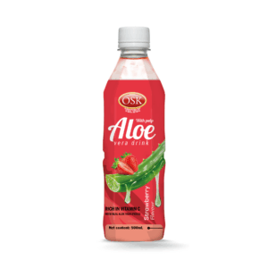 Osk Aloe Vera Drink Strawberry Flavour 500ml