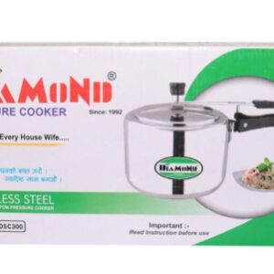 Diamond Triply Stainless Steel Pressure Cooker 5ltr