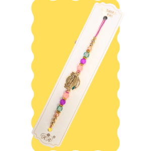 Premium Peacock Feather and Flute Rakhi with Colourful Beads