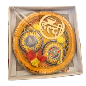 Decorated  Haldi Thali 1pcs