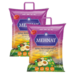 MEHNAT SONA MASOORI RICE 10KG x2